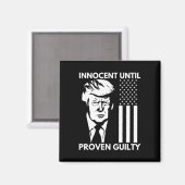 Bis Trump Mugshot 2024 US-amerikanische Flagge als Magnet (Vorderseite/Rückseite)