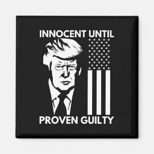 Bis Trump Mugshot 2024 US-amerikanische Flagge als Magnet