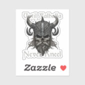 Bis Valhalla niemals Kneel Aufkleber (Blatt)