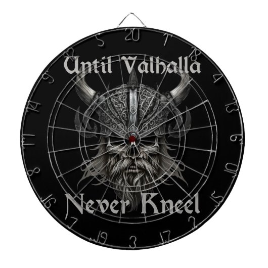 Bis Valhalla niemals Kneel Dartscheibe (vorne)