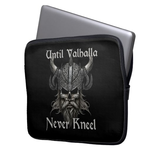 Bis Valhalla niemals Kneel Laptopschutzhülle (Vorderseite Links)