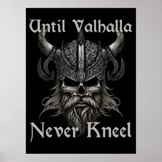 Bis Valhalla niemals Kneel Poster (Vorne)