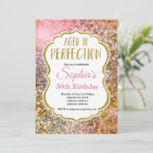 bis Vollendung Geburtstagseinladung Einladung (Stehend Vorderseite)