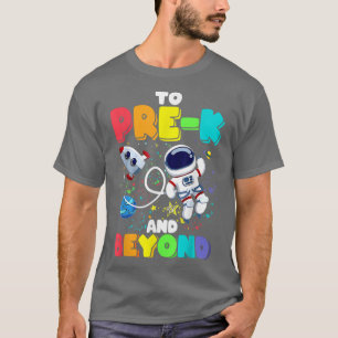 bis vor und nach Astronauten zurück in die Schule T-Shirt