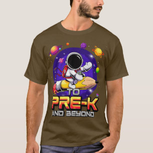bis vor und über den Astronauten zurück zur Schule T-Shirt