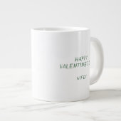 Bis wir alt werden Valentine Moderne Minimalistisc Jumbo-Tasse (Vorderseite Rechts)