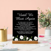 Bis wir uns wieder treffen acrylschild (Hochzeit)