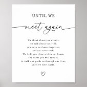 Bis wir uns wieder treffen Gedächtniszeichen Poster (Vorne)