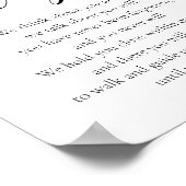 Bis wir uns wieder treffen Gedenkgedicht Hochzeit Poster (Ecke)