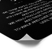 Bis wir uns wieder treffen White Black Wedding Mem Poster (Ecke)