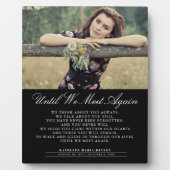 Bis wir wieder Beerdigung Foto Plaque treffen Fotoplatte (Vorderseite)