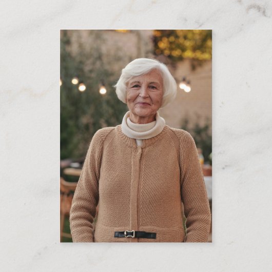 Bis wir wieder Beerdigung Gedicht Foto Gedenkstätt Begleitkarte (Rückseite)