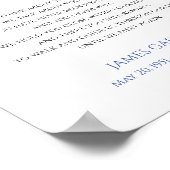 Bis wir wieder blaue Feier des Lebensgedichts tref Poster (Ecke)