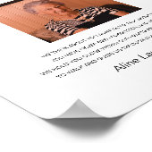 Bis wir wieder ein elegantes Foto-Gedenkgedicht tr Poster (Ecke)