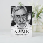 Bis wir wieder ein modernes mutiges Foto-Memorial  Begleitkarte (Stehend Vorderseite)