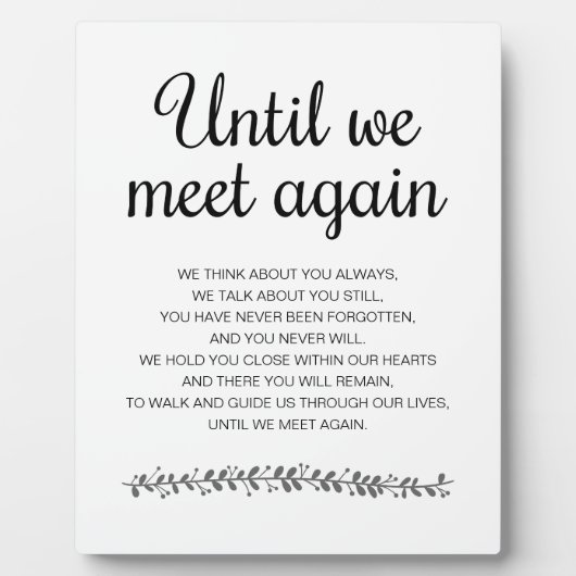 Bis wir wieder eine moderne Gedenkstätte für Hochz Fotoplatte (Vorderseite)