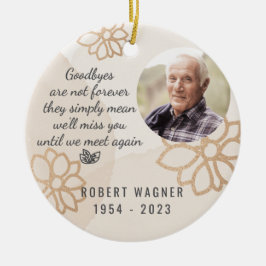 Bis wir wieder Foto Ornament treffen