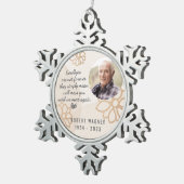 Bis wir wieder Foto Snowflake Ornament treffen (Rechts)