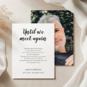 Bis wir wieder Gedenkgedicht mit Foto treffen