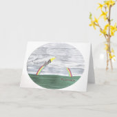 bis wir wieder Grußkarte treffen Karte (Gelbe Blume)