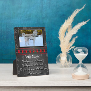 Bis wir wieder Memorial für Katze oder Hund treffe Fotoplatte