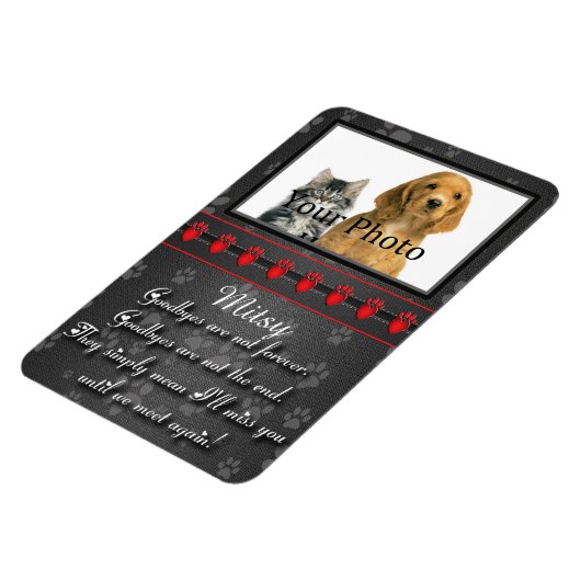 Bis wir wieder Memorial für Katze oder Hund treffe Magnet (Linke Seite)