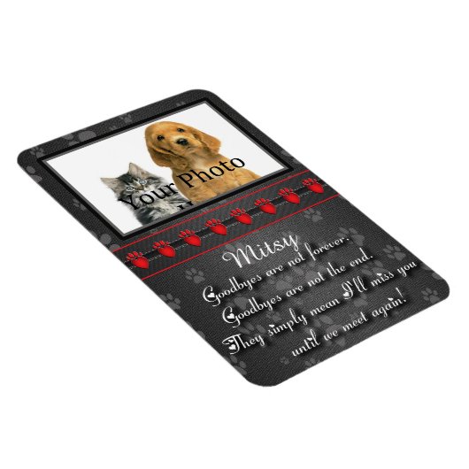 Bis wir wieder Memorial für Katze oder Hund treffe Magnet (Rechte Seite)