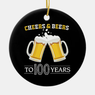 Bis zu 100 Jahre Käse und Bier Keramik Ornament