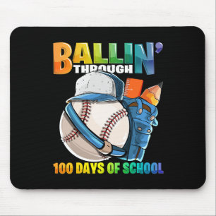 Bis zu 100 Tage im Baseball-Kindergarten B Mousepad
