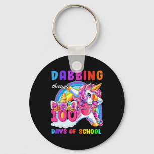 Bis zu 100 Tage Schulabbruch Unicorn Geschenk Schlüsselanhänger
