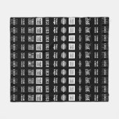 Bis zu 12 verschiedene Logos oder hochgeladene Bil Fleecedecke (Vorderseite (Horizontal))