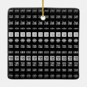 Bis zu 12 verschiedene Logos oder hochgeladene Bil Keramikornament (Rückseite)