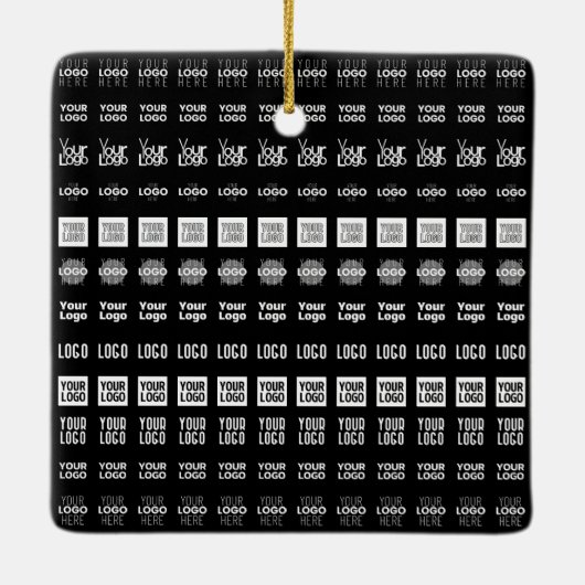 Bis zu 12 verschiedene Logos oder hochgeladene Bil Keramikornament (Rückseite)