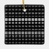 Bis zu 12 verschiedene Logos oder hochgeladene Bil Keramikornament (Vorderseite)