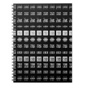 Bis zu 12 verschiedene Logos oder hochgeladene Bil Notizblock (Vorderseite)