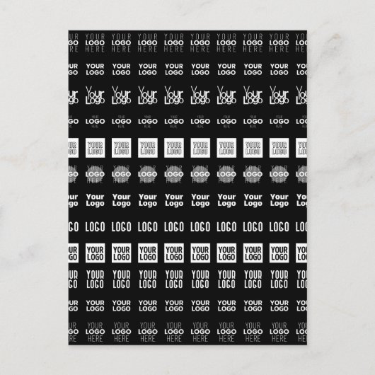 Bis zu 12 verschiedene Logos oder hochgeladene Bil Postkarte (Vorderseite)