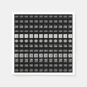 Bis zu 12 verschiedene Logos oder hochgeladene Bil Serviette (Vorderseite)