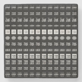 Bis zu 12 verschiedene Logos oder hochgeladene Bil Steinuntersetzer