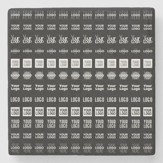 Bis zu 12 verschiedene Logos oder hochgeladene Bil Steinuntersetzer (Vorderseite)