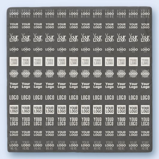 Bis zu 12 verschiedene Logos oder hochgeladene Bil Steinuntersetzer