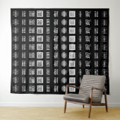 Bis zu 12 verschiedene Logos oder hochgeladene Bil Wandteppich (Beispiel (Horizontal))