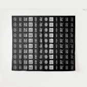 Bis zu 12 verschiedene Logos oder hochgeladene Bil Wandteppich (Vorderseite (Horizontal))