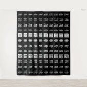 Bis zu 12 verschiedene Logos oder hochgeladene Bil Wandteppich (Vorderseite)