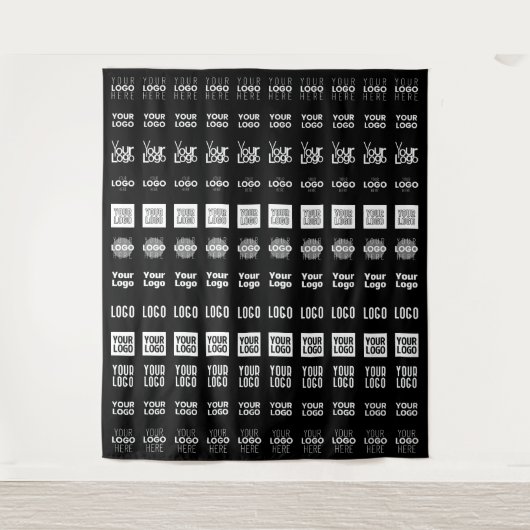 Bis zu 12 verschiedene Logos oder hochgeladene Bil Wandteppich (Vorderseite)