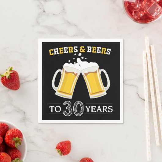 Bis zu 30 Jahre Käse und Bier Serviette (Beispiel)