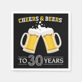 Bis zu 30 Jahre Käse und Bier Serviette (Vorderseite)