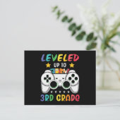 Bis zu 3. Stufe nach SchulvideoGamer Postkarte (Stehend Vorderseite)