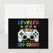 Bis zu 3. Stufe nach SchulvideoGamer Postkarte (Vorne/Hinten)