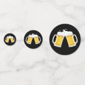 Bis zu 40 Jahre Käse und Bier Konfetti (Rückseiten)