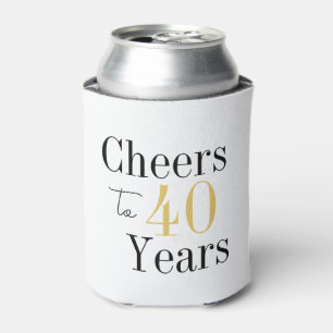 Bis zu 40 Jahre Minimal Gold Geburtstag Dosenkühler